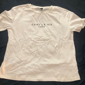 Ćest La Vie Paris Shirt from Shein